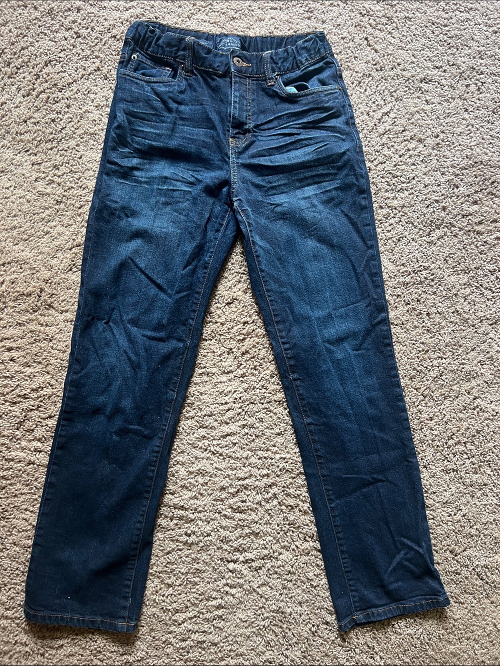 Lucky Brand Navy Classic Straight Jeans boys size 18